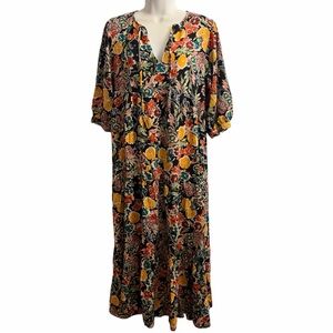 Natural Life Tiered Midi Dress Size Medium